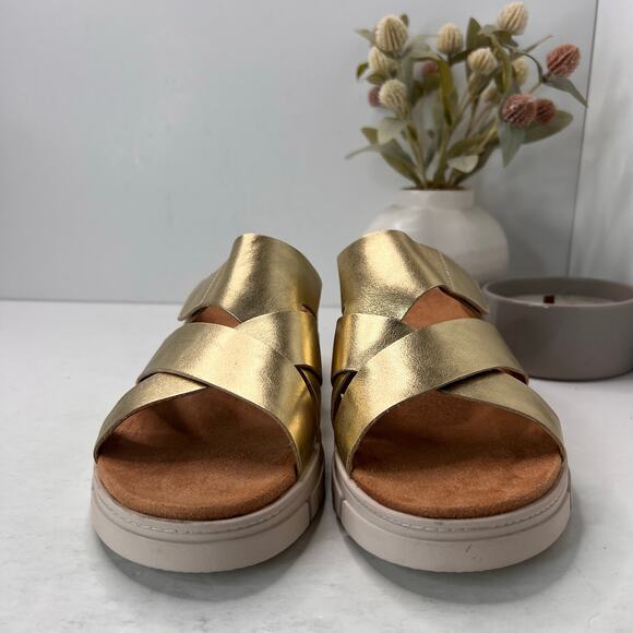 Vionic Uptown Sunset Leather Criss Cross Sandal Comfort Black Women's 13M NWOB - Picture 2 of 10